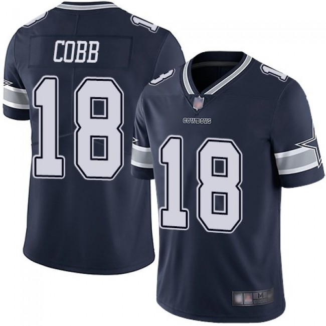 Nike Cowboys #18 Randall Cobb Navy Blue Team Color Men's Stitched NFL Vapor Untouchable Limited Jersey