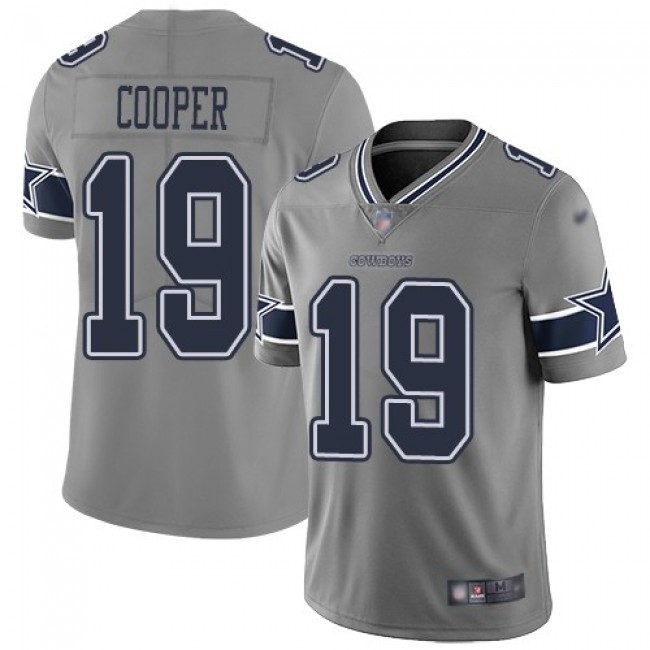 Nike Cowboys #19 Amari Cooper Gray Men's Stitched NFL Limited Inverted Legend Jersey