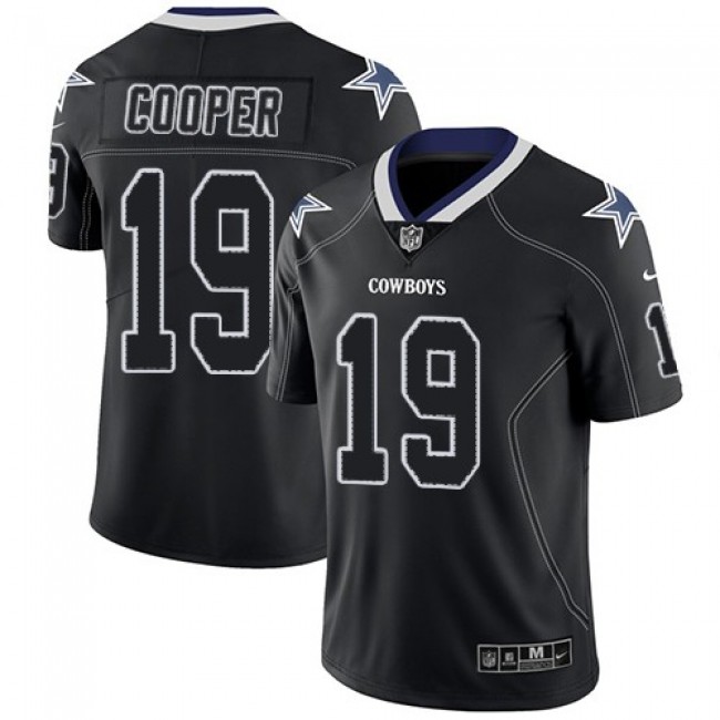 Nike Cowboys #19 Amari Cooper Lights Out Black Men's Stitched NFL Limited Rush Jersey
