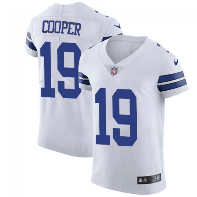 سريع الاشتعال NFL Jersey 50-Nike Cowboys #19 Amari Cooper White Men's Stitched ... سريع الاشتعال