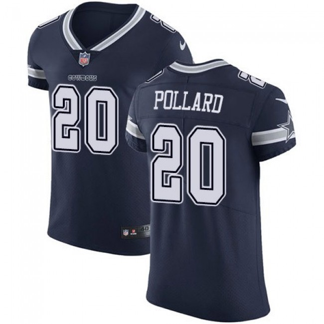 Nike Cowboys #20 Tony Pollard Navy Blue Team Color Men's Stitched NFL Vapor Untouchable Elite Jersey