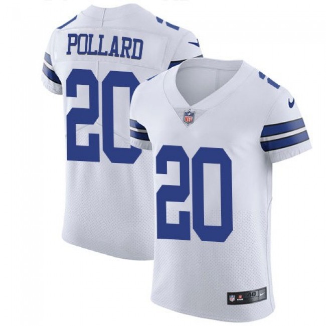 Nike Cowboys #20 Tony Pollard White Men's Stitched NFL Vapor Untouchable Elite Jersey