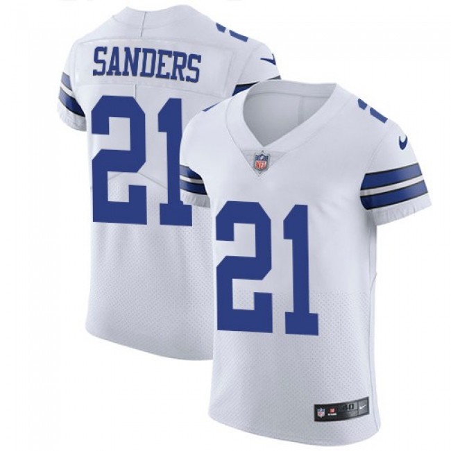 مشاهير الكيك Nike Cowboys #21 Deion Sanders White Men's Stitched NFL Vapor Untouchable  Elite Jersey مشاهير الكيك