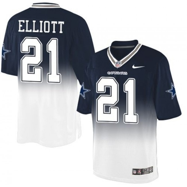 فاست فيروس Men's Dallas Cowboys #21 Ezekiel Elliott Navy Blue Team Color NFL Nike Elite Jersey شجرة مضيئة هوم سنتر
