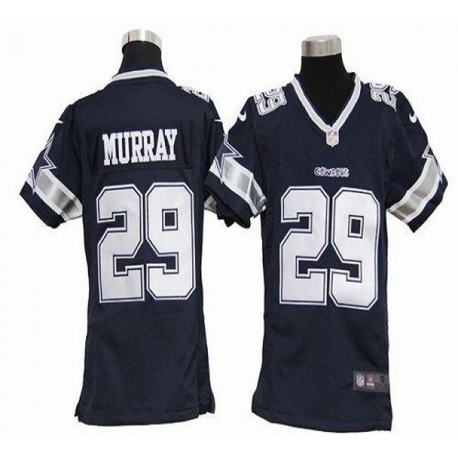 Dallas Cowboys #29 DeMarco Murray Navy Blue Team Color Youth Stitched NFL Elite Jersey