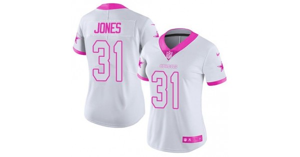 شاشات عرض Women's Cowboys #31 Byron Jones White Pink Stitched NFL Limited Rush Jersey شاشات عرض شاشات عرض Women's Cowboys #31 Byron Jones White Pink Stitched NFL Limited Rush Jersey شاشات عرض