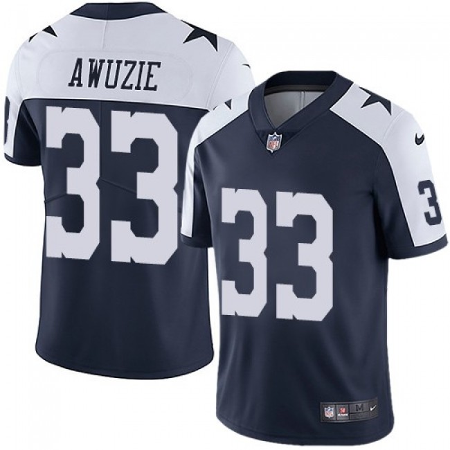 Dallas Cowboys #33 Chidobe Awuzie Navy Blue Thanksgiving Youth Stitched NFL Vapor Untouchable Limited Throwback Jersey