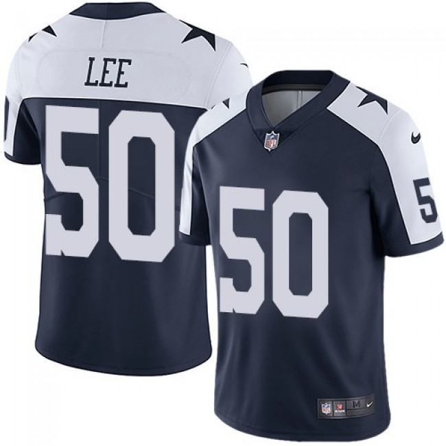 Dallas Cowboys #50 Sean Lee Navy Blue Thanksgiving Youth Stitched NFL Vapor Untouchable Limited Throwback Jersey