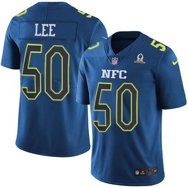 Dallas Cowboys #50 Sean Lee Navy Youth Stitched NFL Limited NFC 2017 Pro Bowl Jersey