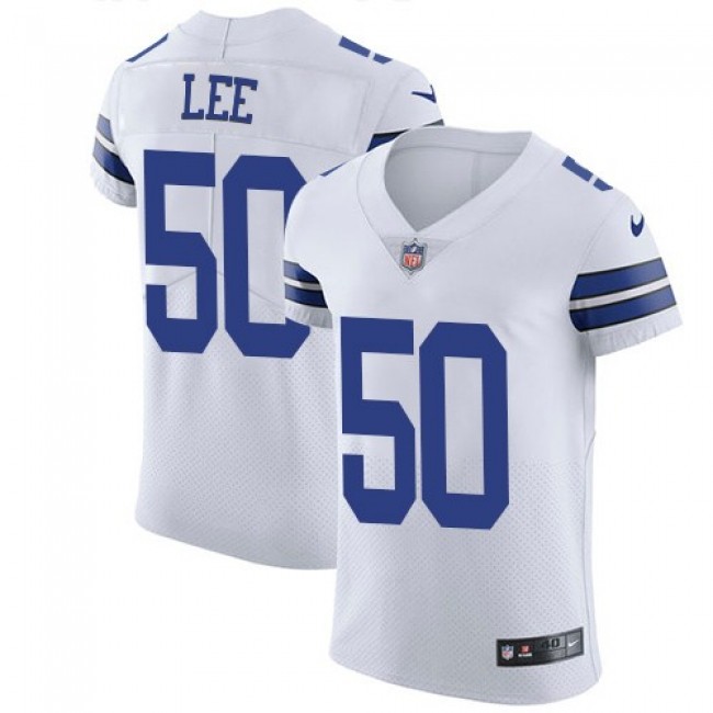 Nike Cowboys #50 Sean Lee White Men's Stitched NFL Vapor Untouchable Elite Jersey