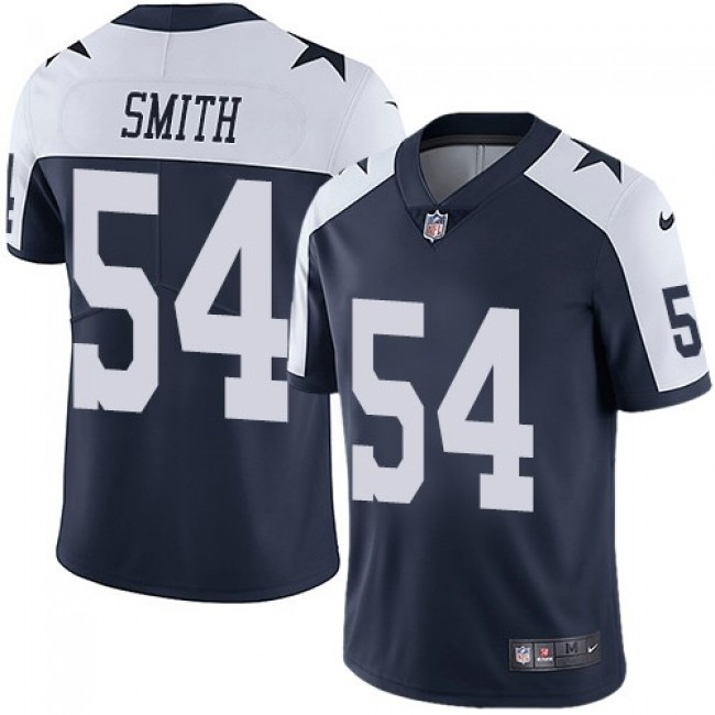 كوتشى اديداس Nike Cowboys #54 Jaylon Smith Navy Blue Thanksgiving Men's Stitched NFL  Vapor Untouchable Limited Throwback Jersey كوتشى اديداس