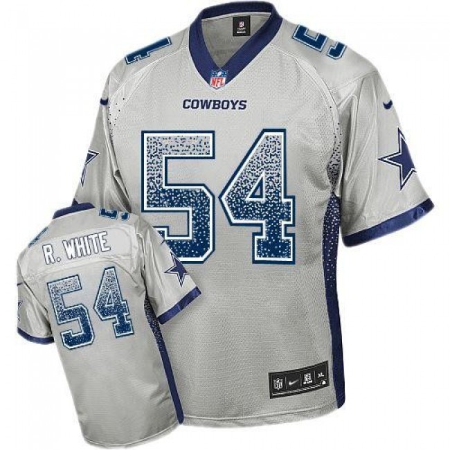 Nike Cowboys #54 Randy White Grey Men's Stitched NFL Elite Drift Fashion Jersey