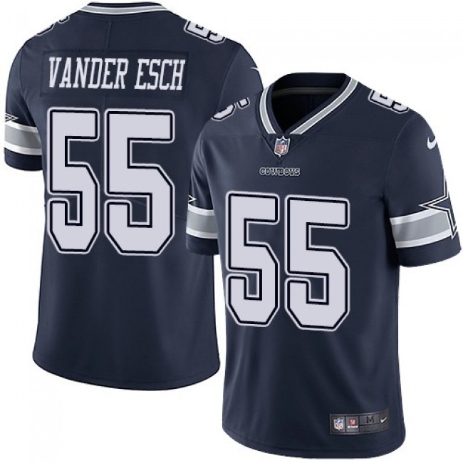 موديل ستاره Nike Dallas Cowboys #55 Leighton Vander Esch Navy Blue Thanksgiving Men's Stitched NFL Vapor Untouchable Limited Throwback Jersey بي اس بي سوني