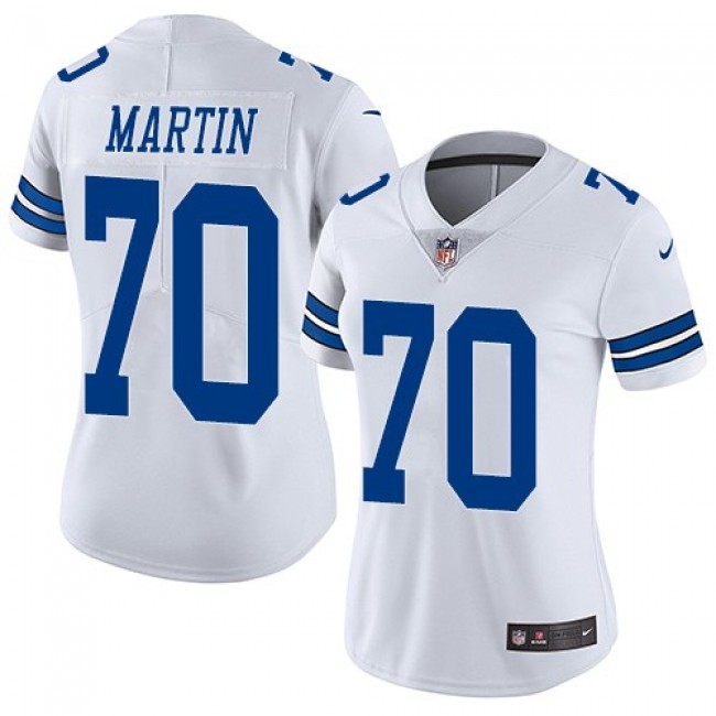 Women's Cowboys #70 Zack Martin White Stitched NFL Vapor Untouchable Limited Jersey