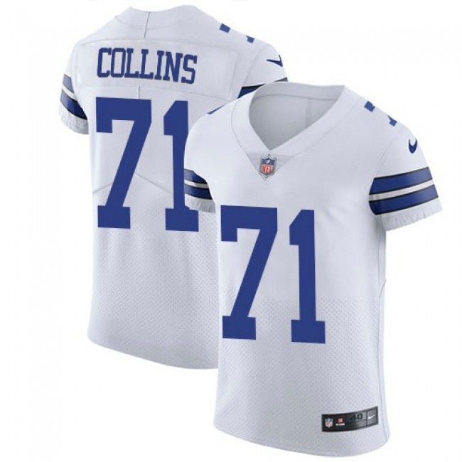 Nike Cowboys #71 La'el Collins White Men's Stitched NFL Vapor Untouchable Elite Jersey