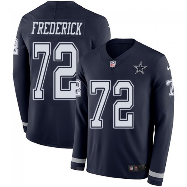 كرتون حليب بوني Nike Cowboys #72 Travis Frederick Navy Blue Team Color Men's Stitched NFL  Limited Therma Long Sleeve Jersey كرتون حليب بوني