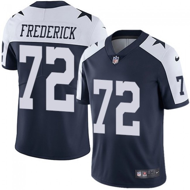Dallas Cowboys #72 Travis Frederick Navy Blue Thanksgiving Youth Stitched NFL Vapor Untouchable Limited Throwback Jersey