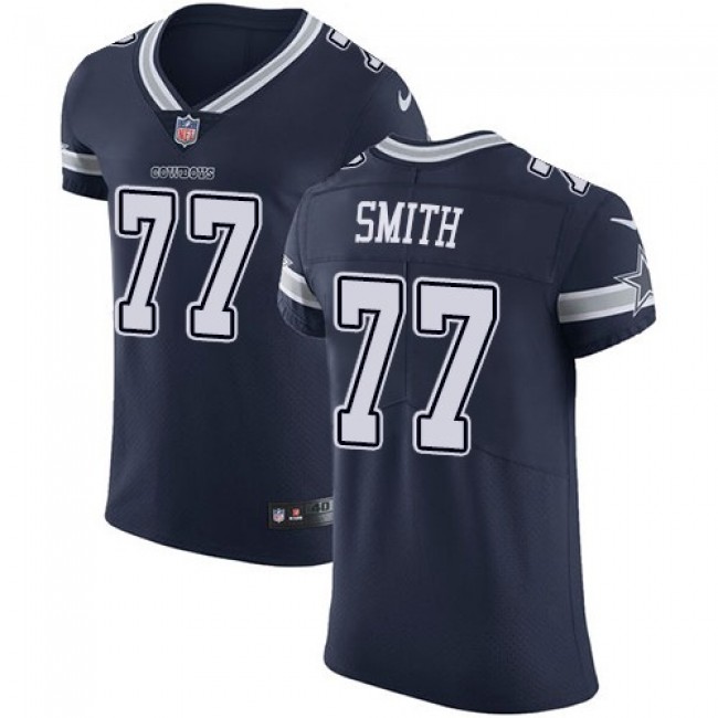 Nike Cowboys #77 Tyron Smith Navy Blue Team Color Men's Stitched NFL Vapor Untouchable Elite Jersey