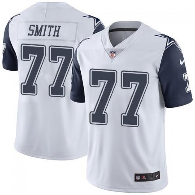 Nike Cowboys #77 Tyron Smith White Men's Stitched NFL Limited Rush Jersey