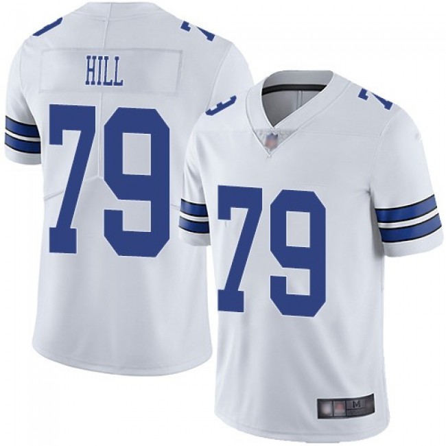 Nike Cowboys #79 Trysten Hill White Men's Stitched NFL Vapor Untouchable Limited Jersey