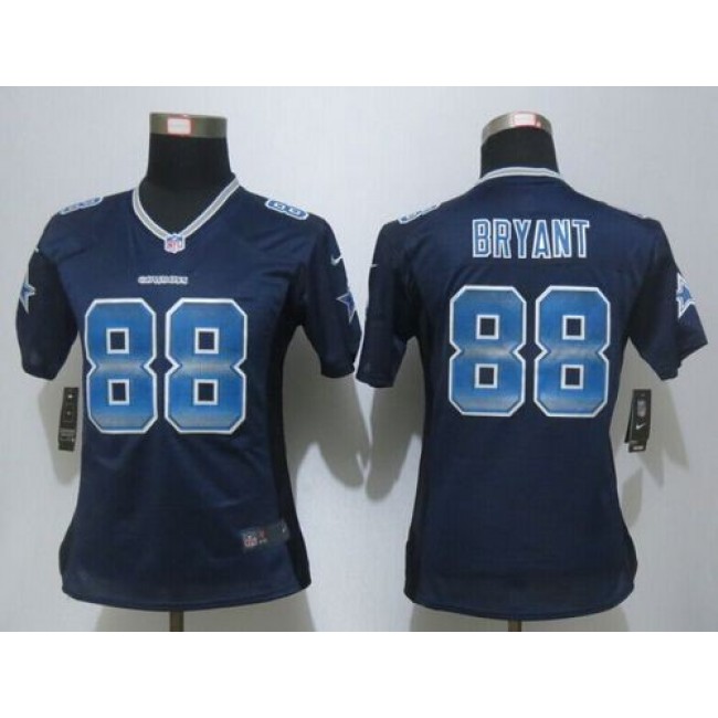 طاولة ماربل Nike Dallas Cowboys #88 Dez Bryant Blue Game Womens Jersey شد البشرة