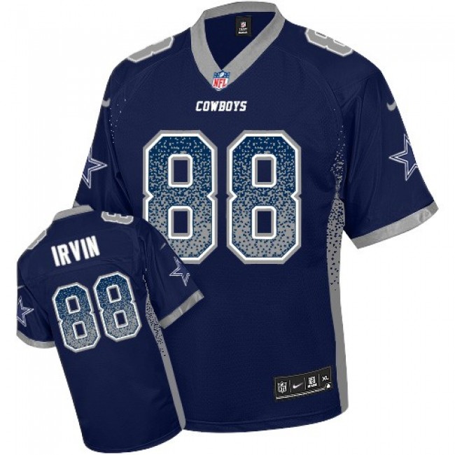 Nike Cowboys #88 Michael Irvin Navy Blue Team Color Men's Stitched NFL Elite Drift Fashion Jersey