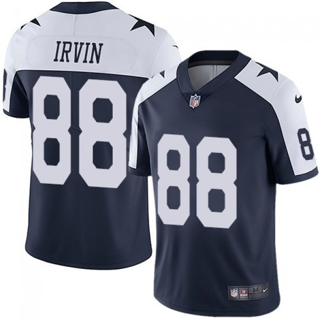 Dallas Cowboys #88 Michael Irvin Navy Blue Thanksgiving Youth Stitched NFL Vapor Untouchable Limited Throwback Jersey