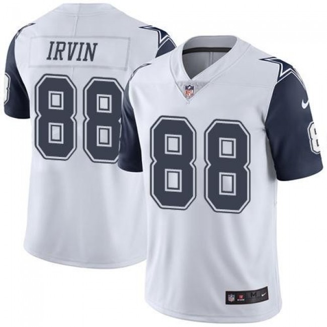 Nike Cowboys #88 Michael Irvin White Men's Stitched NFL Limited Rush Jersey