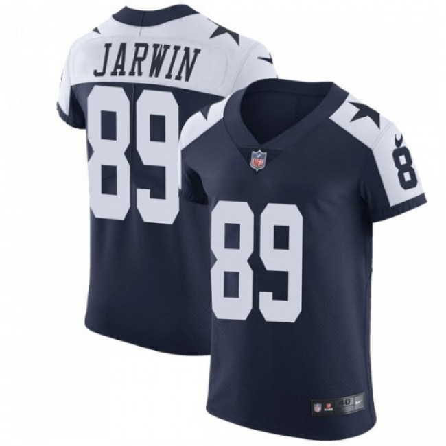 Nike Cowboys #89 Blake Jarwin Navy Blue Thanksgiving Men's Stitched NFL Vapor Untouchable Throwback Elite Jersey