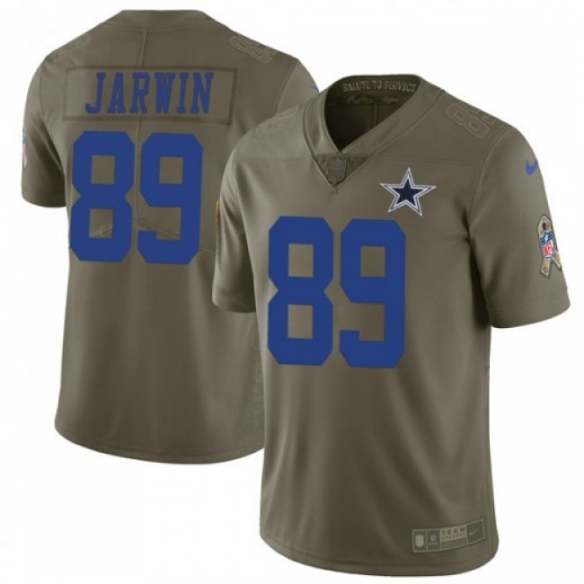 Nike Cowboys #89 Blake Jarwin Olive Men's Stitched NFL Limited 2017 Salute To Service Jersey