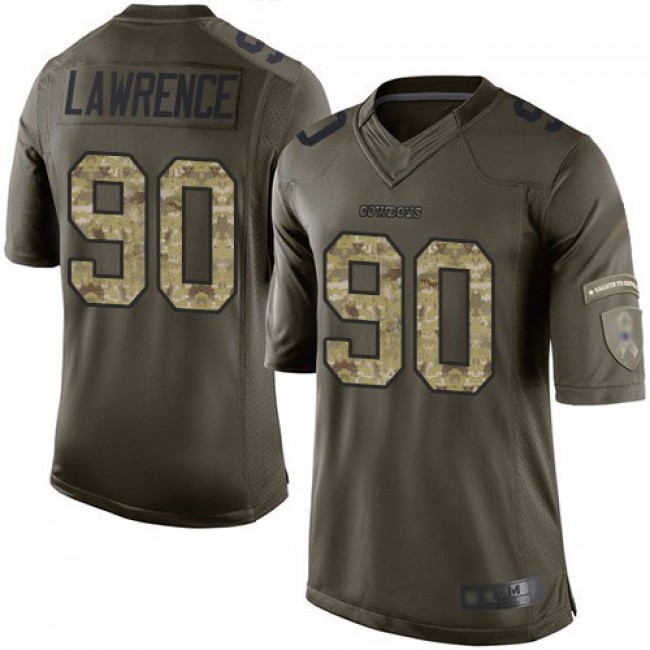 Nike Cowboys #90 Demarcus Lawrence Green Men's Stitched NFL Limited 2015 Salute to Service Jersey