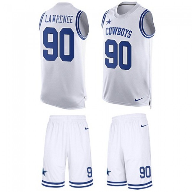 Nike Cowboys #90 Demarcus Lawrence White Men's Stitched NFL Limited Tank Top Suit Jersey