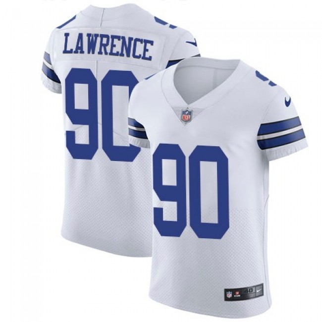 Nike Cowboys #90 Demarcus Lawrence White Men's Stitched NFL Vapor Untouchable Elite Jersey