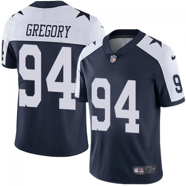 Dallas Cowboys #94 Randy Gregory Navy Blue Thanksgiving Youth Stitched NFL Vapor Untouchable Limited Throwback Jersey