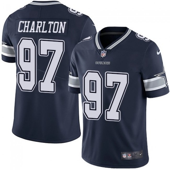 Dallas Cowboys #97 Taco Charlton Navy Blue Team Color Youth Stitched NFL Vapor Untouchable Limited Jersey