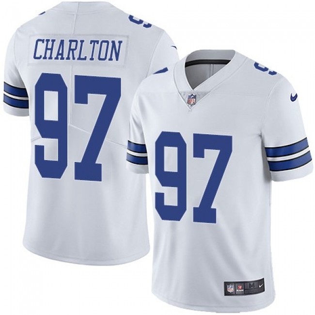 Dallas Cowboys #97 Taco Charlton White Youth Stitched NFL Vapor Untouchable Limited Jersey