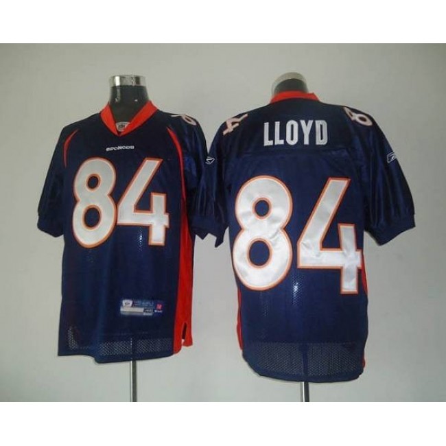 Broncos #84 Brandon Lloyd Blue Stitched NFL Jersey