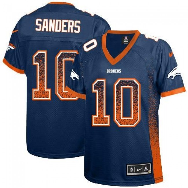 Women's Broncos #10 Emmanuel Sanders Blue Alternate Stitched NFL Elite Drift Jersey