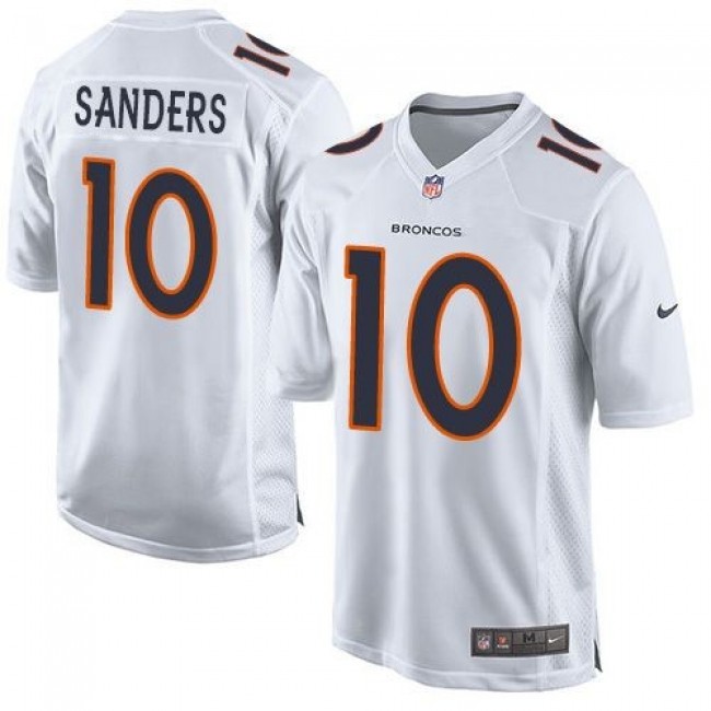 Denver Broncos #10 Emmanuel Sanders White Youth Stitched NFL Game Event Jersey
