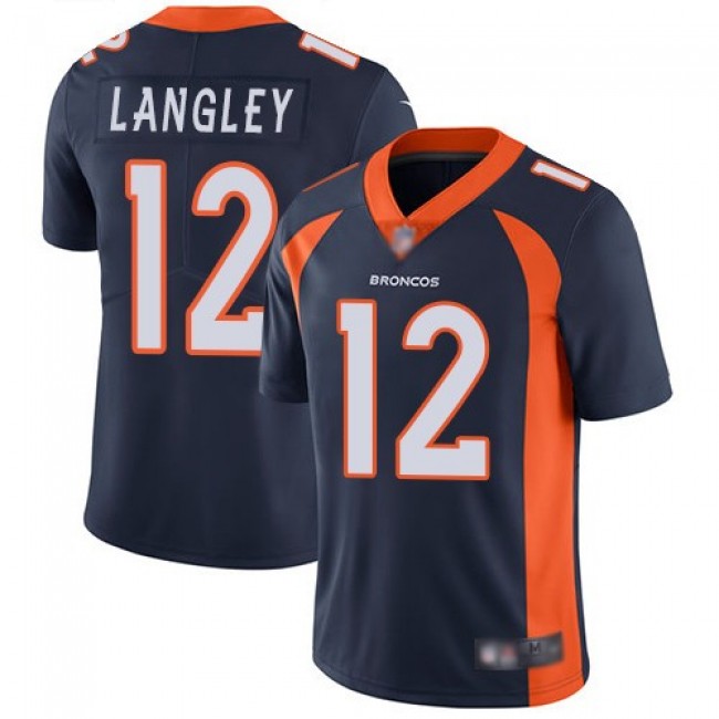 Nike Broncos #12 Brendan Langley Navy Blue Alternate Men's Stitched NFL Vapor Untouchable Limited Jersey