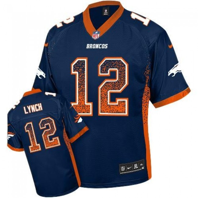 Denver Broncos #12 Paxton Lynch Blue Alternate Youth Stitched NFL Elite Drift Fashion Jersey