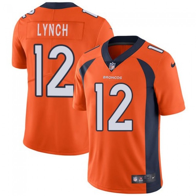 Nike Broncos #12 Paxton Lynch Orange Team Color Men's Stitched NFL Vapor Untouchable Limited Jersey