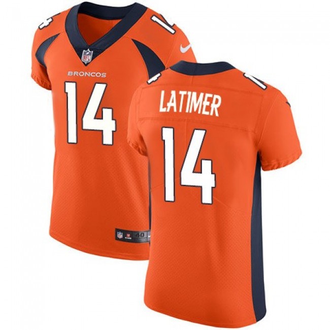 Nike Broncos #14 Cody Latimer Orange Team Color Men's Stitched NFL Vapor Untouchable Elite Jersey