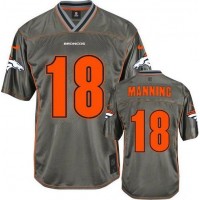 عادل باهميم NFL Jersey 8xl-Denver Broncos #18 Peyton Manning Grey Youth ... عادل باهميم