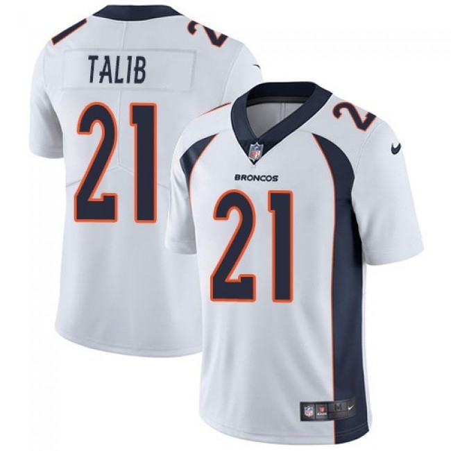 Nike Broncos #21 Aqib Talib White Men's Stitched NFL Vapor Untouchable Limited Jersey
