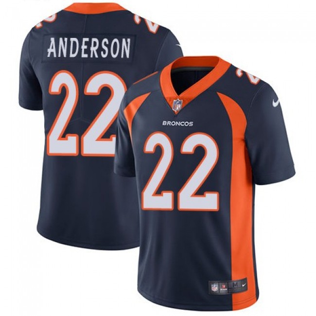 Denver Broncos #22 C.J. Anderson Blue Alternate Youth Stitched NFL Vapor Untouchable Limited Jersey