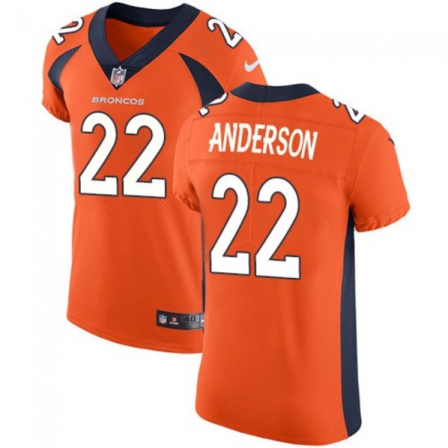 Nike Broncos #22 C.J. Anderson Orange Team Color Men's Stitched NFL Vapor Untouchable Elite Jersey