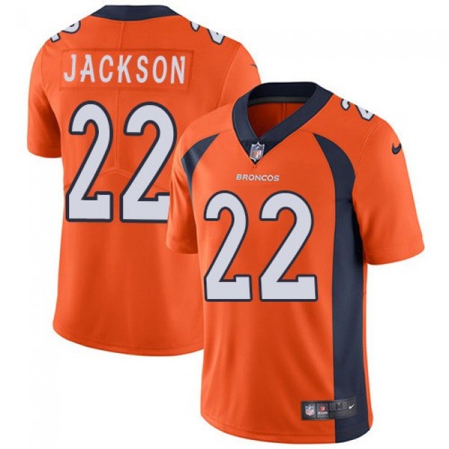 Nike Broncos #22 Kareem Jackson Orange Team Color Men's Stitched NFL Vapor Untouchable Limited Jersey