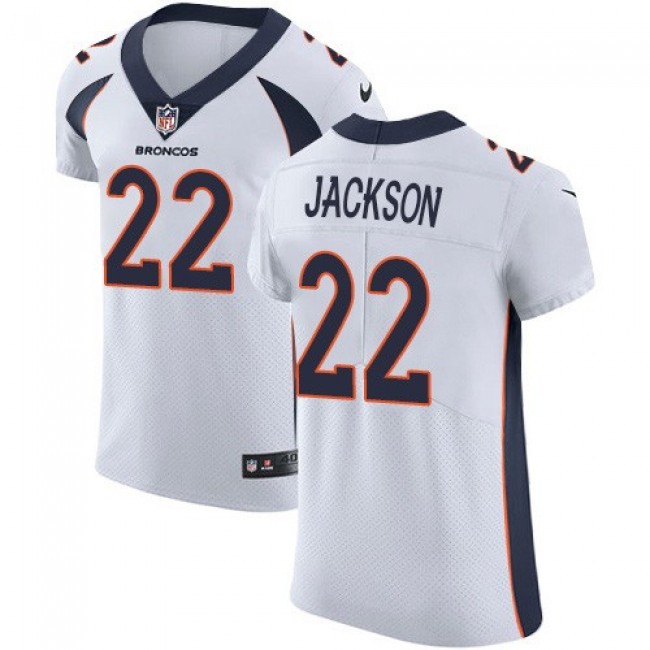 Nike Broncos #22 Kareem Jackson White Men's Stitched NFL Vapor Untouchable Elite Jersey