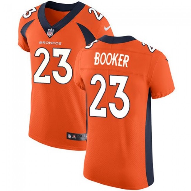 Nike Broncos #23 Devontae Booker Orange Team Color Men's Stitched NFL Vapor Untouchable Elite Jersey